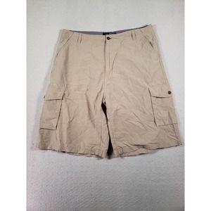 Canyon Guide Shorts Mens‎ 38 Cargo Brown Mid Rise Cotton Blend Hiking Pockets